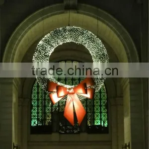Giant Led Christmas Lighting Wreath thumbnail-2