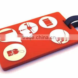 High Quality Soft Rubber Luggage Tags thumbnail-1