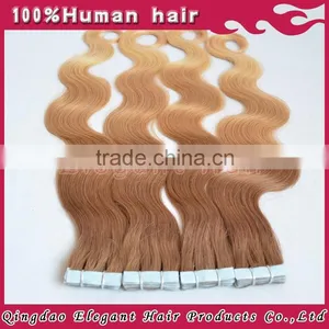 2015 Most Popular Products Full Cuticle 4CM Wide 2.5gram Indian Remy Seamless Ombre Tape Extensions thumbnail-2