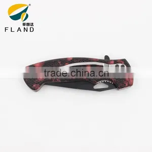 New Design Skull Pattern PP Handle Folding Black Blade Best Pocket Knife thumbnail-2