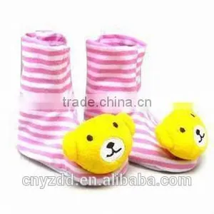 Kid's Animal Nead Socks/Soft Toy Head Babies' Booties With Rattle /baby Animal Socks thumbnail-2