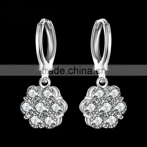 2015 Fashion Style With Diamond Silver Plated Earring thumbnail-2