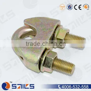 Rigging Hardware Electro Galvanized Cast Din1142 Malleable Wire Rope Cable Clamp thumbnail-1