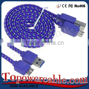 Guangzhou Factory Wholesale Braided Nylon Cell Phone El Usb Data Cable Cords thumbnail-5