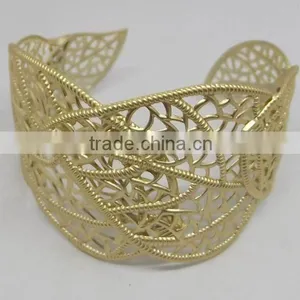 Precious Leaf Bangle Cuff thumbnail-1
