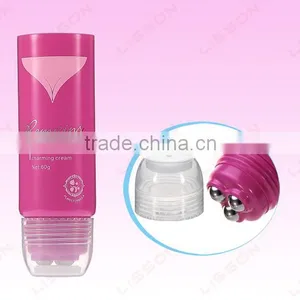 70ml To180ml Cosmetic Round Chest Cream With Stainless Massage BallRoller thumbnail-1