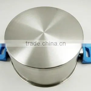 High-end Design Stainless Steel Casserole Hot Pot T-type Lid and Silicone Paint Bakelite Handles thumbnail-4