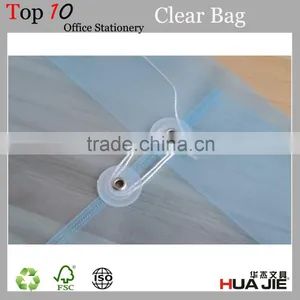 Plastic Clear A4 PP File Folder Bag With Button thumbnail-3