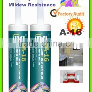 Oem A16 Acetate Neutral Glass Partition Enclosure Silicone Sealant thumbnail-1