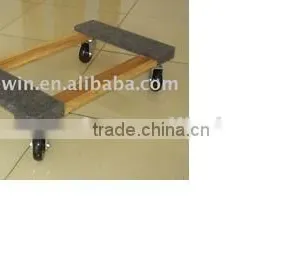 Wooden Movers Dolly With Carpet thumbnail-1