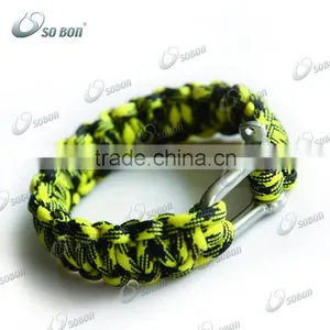 2016 Wholesale 550 Paracord Survival Bracelet With Stainless Steel Clasp thumbnail-6