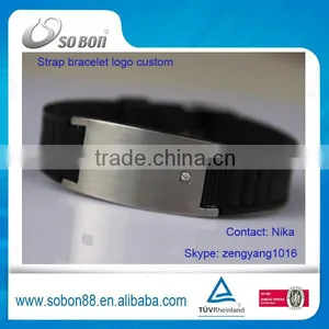 Hot New Product 2016 Titanium Germanium Negative Ion Bracelet With Stainless Steel Clasp thumbnail-2