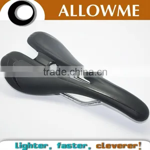 Gel Hollow ti Rail Original Real Leather MTB Bicycle Saddle thumbnail-1