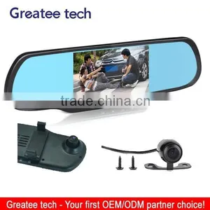 5 Inch Rearview Mirror Gps Wireless Camera Dvr Recorder Wifi Bluetooth thumbnail-1