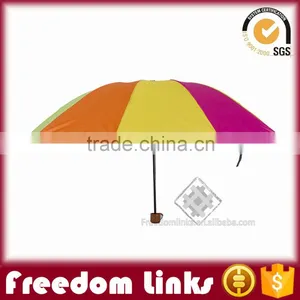 23" 10K Rainbow 4 Fold Umbrella Manufacturer Guangzhou China Supplier's Choice thumbnail-4