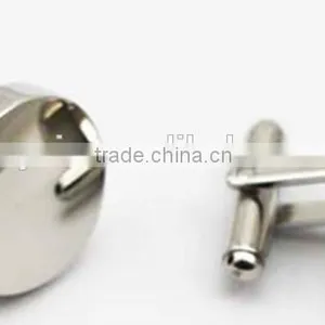 Steel Custom Made Cufflinks Blank Make Custom Cufflinks thumbnail-2
