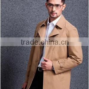 Manufacturers Selling Man Paragraph Dust Coat Grows in the Spring and Autumn Period and the New Lapel Leisure Fashion Personali thumbnail-1