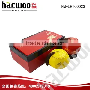 Beautiful Lacquer Wood Material Plain Wooden Tea Bag Box Chest thumbnail-1