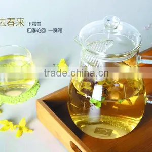 Top Quality Pyrex Glass Teapot Heat Resistant Glass Teaware Environmental Glass Teapot 1800ml With Handle Infuser Glass Tea Set thumbnail-3