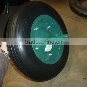 China Pneumatic 3.00-8 Rubber Tire for Trolley Wheelbarrow Wheel thumbnail-3