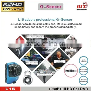 Night Vison 1080P Full HD Car Dashcam Camera DVR Car Recorder With G-sensor L15 thumbnail-2