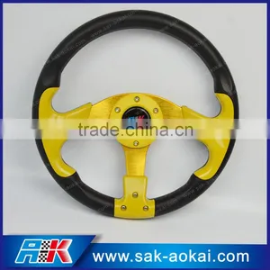 Best Quality 6 Hole 320mm PU Racing Car Game Steering Wheel thumbnail-1