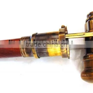 ANTIQUE BRASS FINISHING TELESCOPE HANDLE WALKING CANES-DECORATIVE WALKING CANES-DESIGNER WALKING CANES Wk1179 thumbnail-2