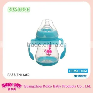 6oz 180ml Wide Neck Arc Shape Baby Bottle Can Thermal Transfer Printing thumbnail-1