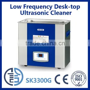 Lab Safety Supply Automatic Ultrasonic Cleaner With Degas SK3300G 6L thumbnail-1