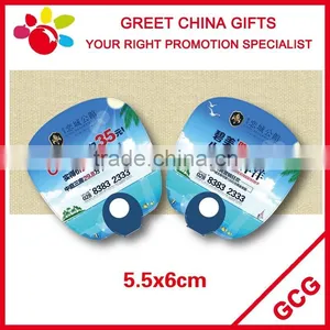 Chinese Custom Promotional Plastic Long Handle Kids Hand Fan With Personalized Artwork Printed Cheap Advertising Summer Gifts thumbnail-3