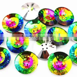 Garment Fashion Gifts Round Crystal Buttons for Wedding Dress thumbnail-1