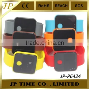 Hot Classical Lady Women Mirror Face LED Date Sport Rubber Digital Factory Direct Fashion Wrist Watch thumbnail-1