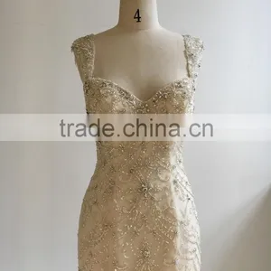 Guangzhou Factory Real Sample Latest China Custom Made Wedding Dress thumbnail-4
