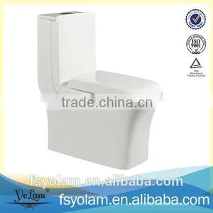 YL-1022 Elegant Design Sanitary Ware Square Siphonic One Piece Toilet thumbnail-1