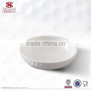 Pure White Round New Design Ceramic Small Butter Dish thumbnail-1