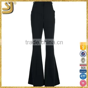 Latest Design High Waist Lace Flared Pants, Young Woman Flared Pants thumbnail-1