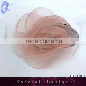 2013 Hot Sale Single Satin Cluster Flower With Pearl Cluster Flowers Accessory Sunshine Field thumbnail-1