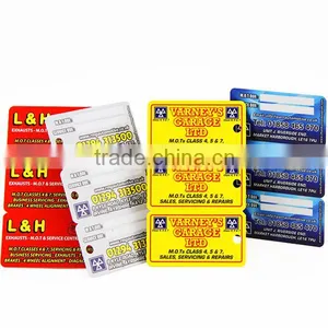Colorful Printed 3up Barcode Key Tag Plastic thumbnail-1