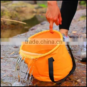 Double Layor Outdoor Folding Bucket Fishing Automotive Car Wash Basin Camping Foldable Bucket thumbnail-2
