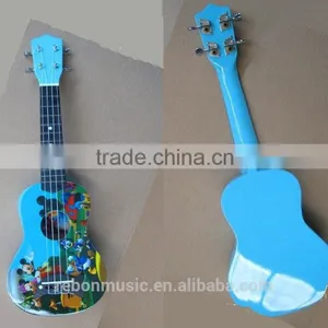 21 Size Fish Bridge Ukulele With Nice Water Print thumbnail-1