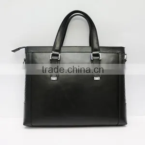China Manufacturer Newest Online Unique Men's Leather Messenger Laptop Bag thumbnail-5