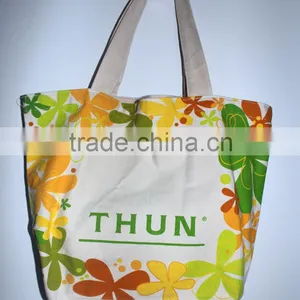 Hot Sale Factory Low Price 100% Cotton Shopping Bag Standard Size Canvas Tote Bag thumbnail-1