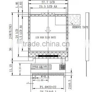 128 * 128 TFT LCD Display (ybt015a) thumbnail-5