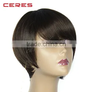 Comfortable Free Style Synthetic Machine Made Wig for Young Lady, Short Fashional Wig thumbnail-5
