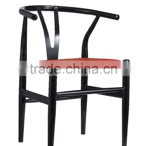 Antique Y-Shape Restaurant Furniture Solid Wood Arm Chair thumbnail-2