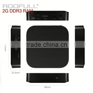 Roofull Wintel W8 Dual Intel Mini PC Win10 Android 4.4 Z3735F Quad Core 64Bit TV Box 2G/32G Bluetooth 4.0 W8 thumbnail-1