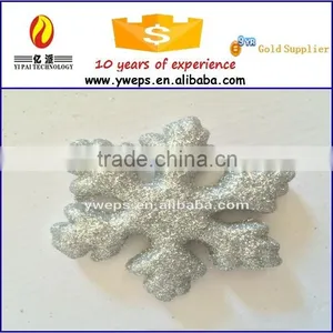 YIWU Sale Hot Wholesale Glitter Colorful Snow Flake/polyfoam Colorful Glitter Craft Snow Flake thumbnail-3
