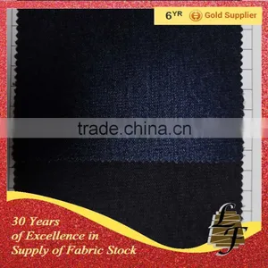Cotton Polyester Spandex Stretch Jeans Fabric Stocklot Wholesale Stock Denim Fabric thumbnail-1