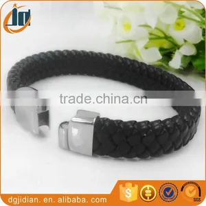 Fashion Leather Weave Bracelets Magnetic Bangles thumbnail-6