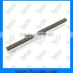 Round Pin Plug Male Female SIP Socket /Pin Connector Pitch : 2.54mm/2.00mm/1.778mm Dual Row thumbnail-1